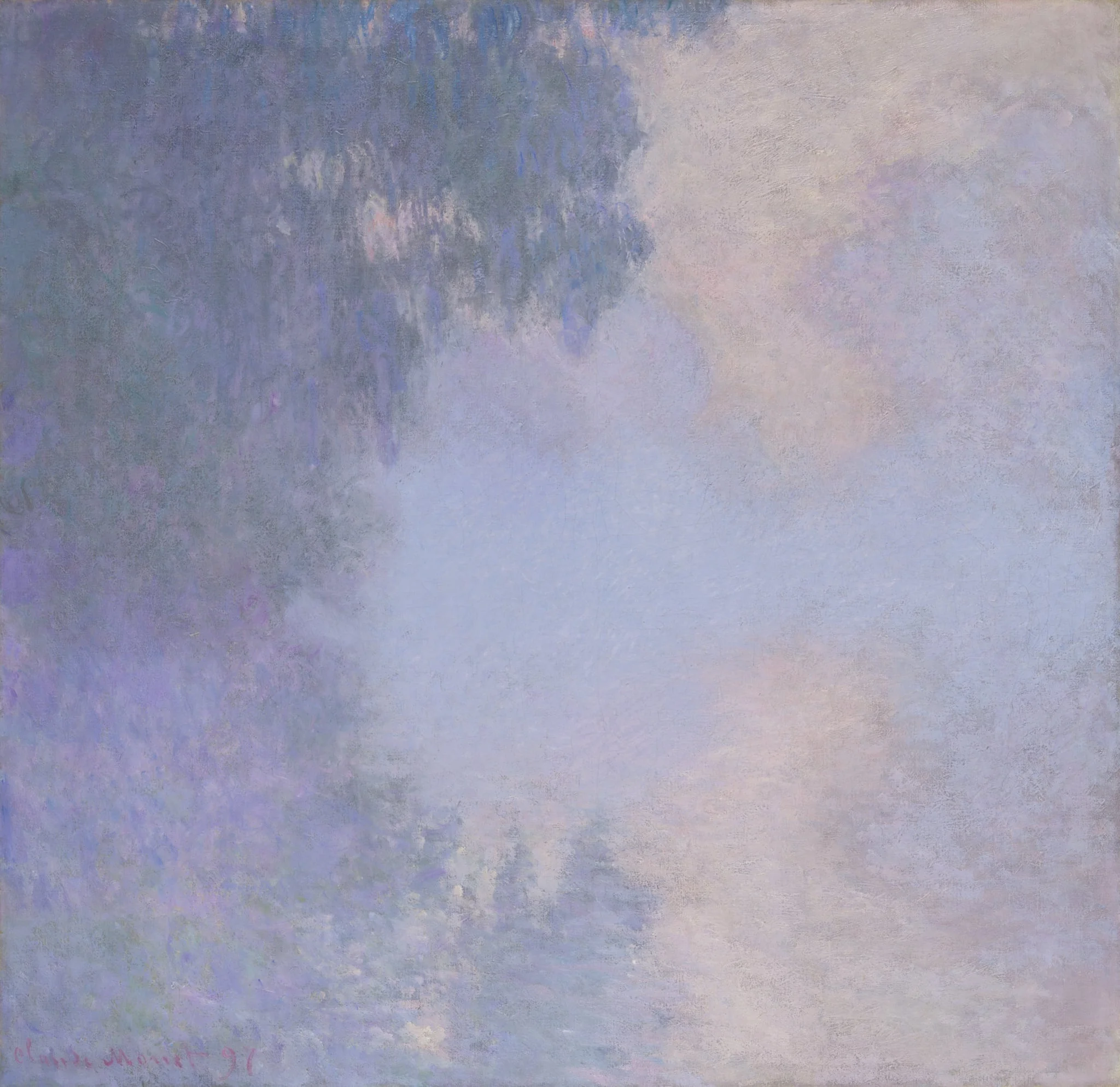 Branch of the Seine near Giverny (Mist), detail