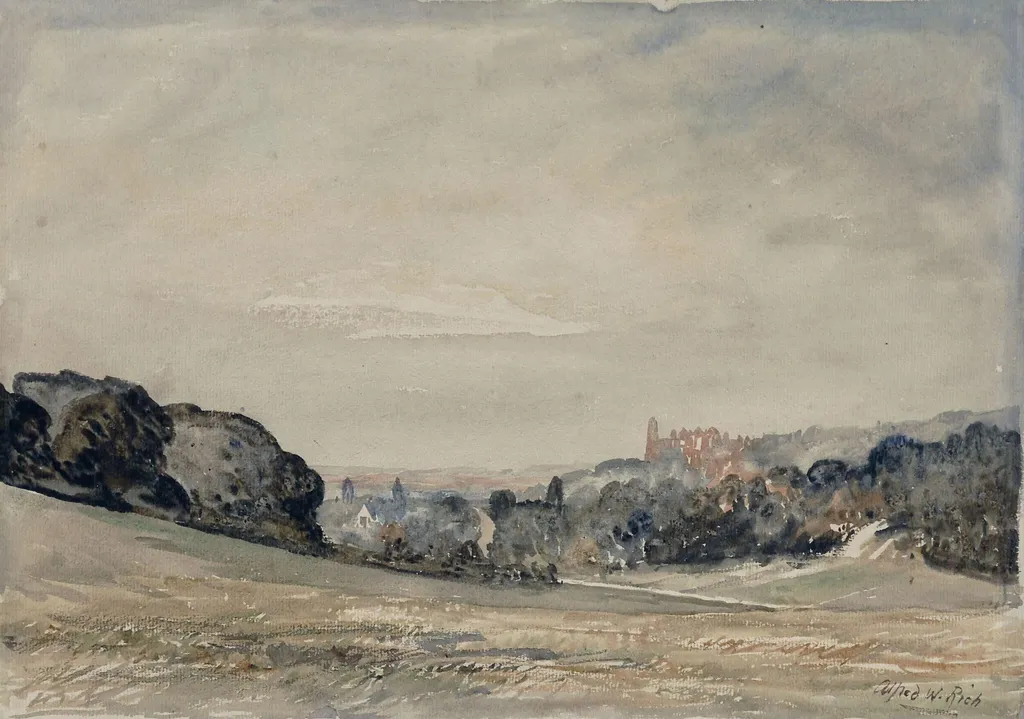 Berkhamsted, by Alfred William Rich, watercolor, 1880