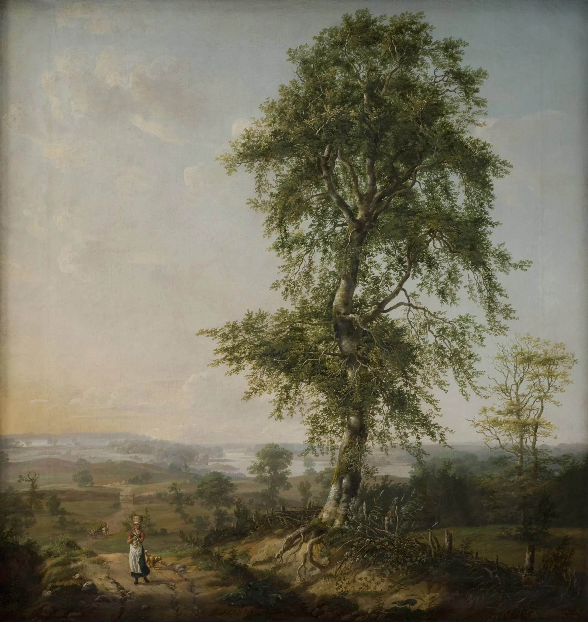 Landscape with a Big Tree, detail