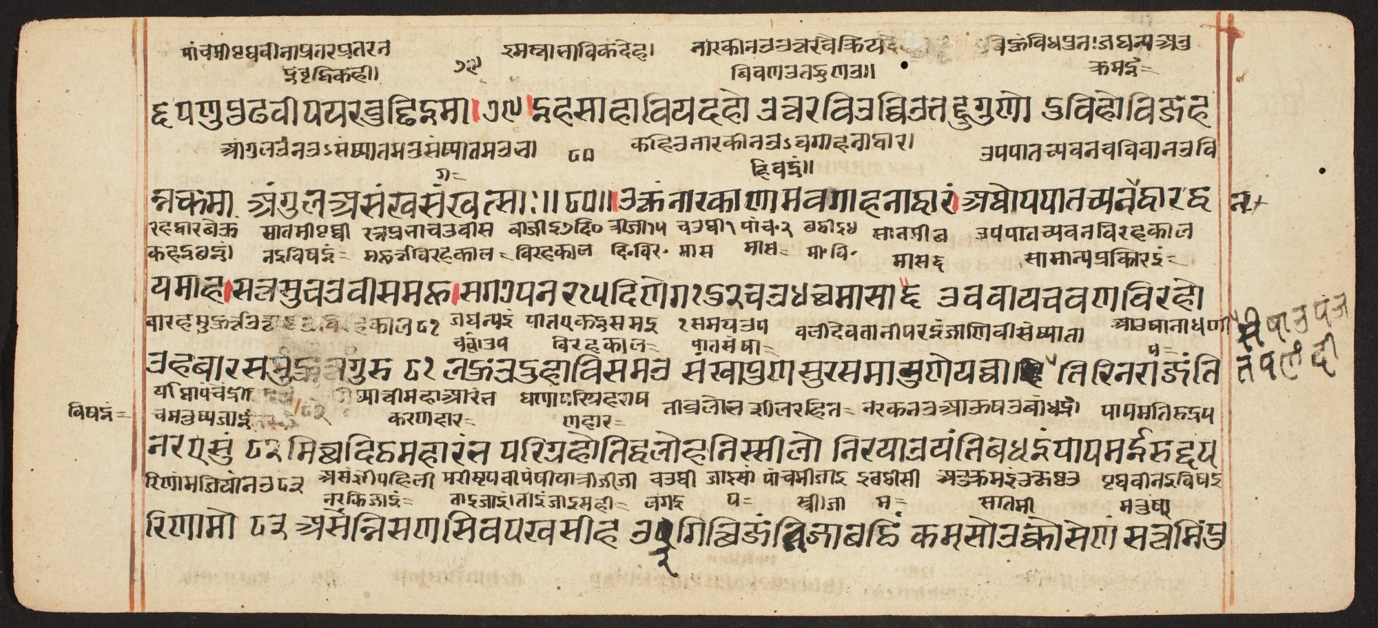 Tantric Manuscript "Sangrahani Sutra", detail