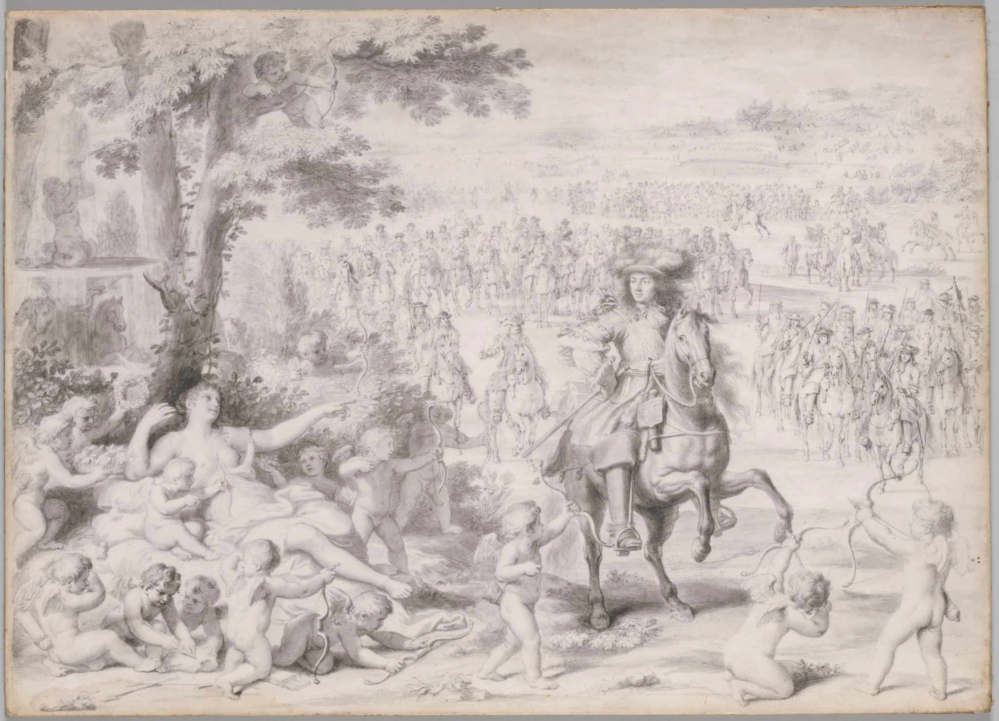 Louis XIV Captured by Venus, detail