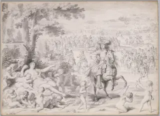 Louis XIV Captured by Venus, by Charles Le Brun, 1674
