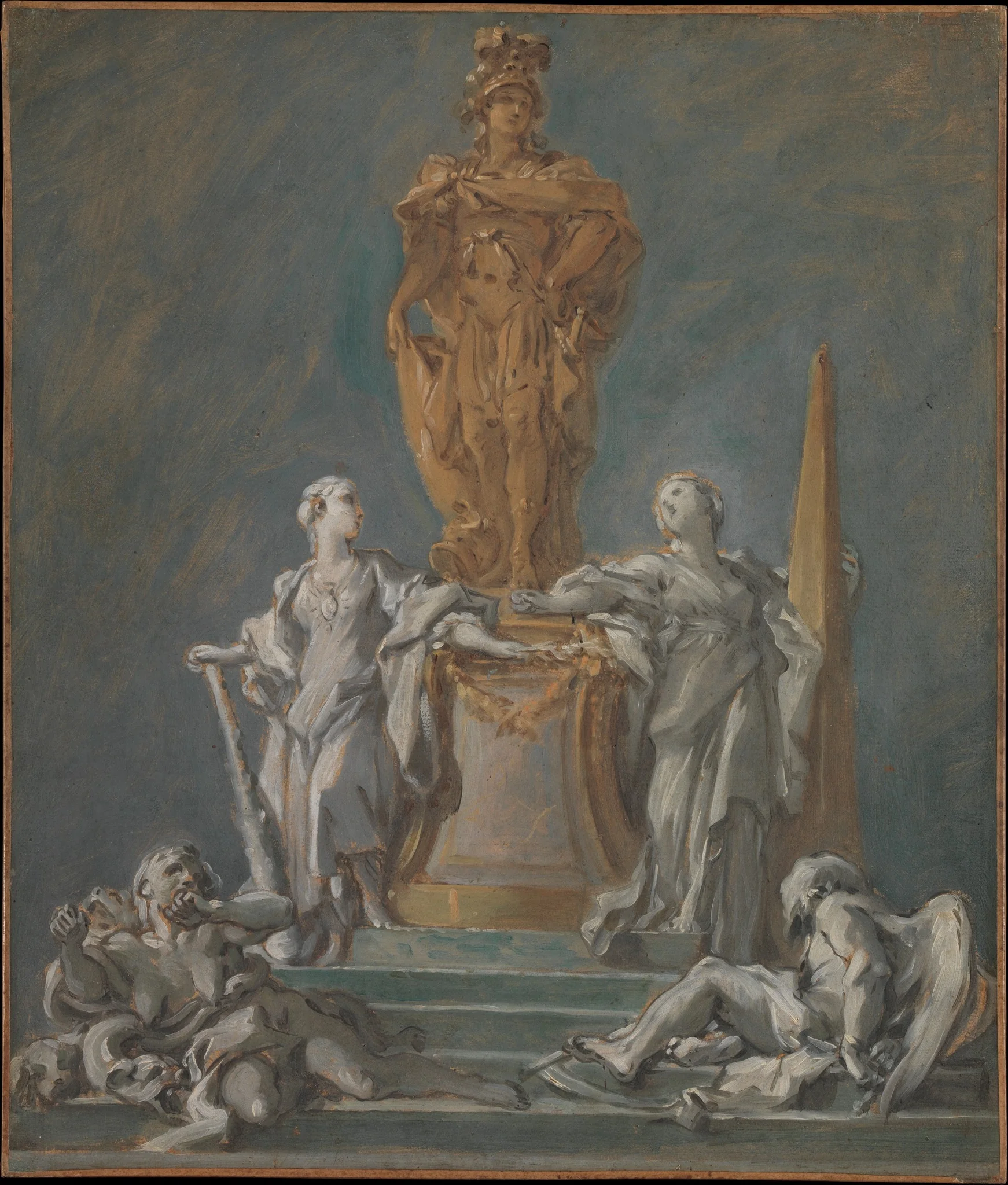 Study for a Monument to a Princely Figure, detail