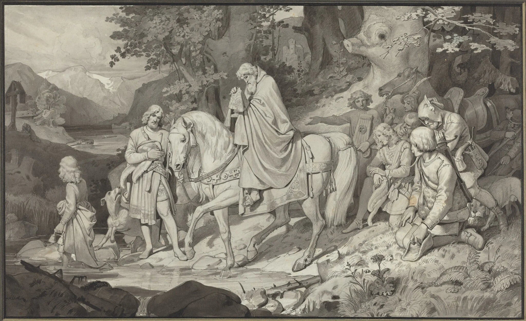 The Count of Habsburg, detail