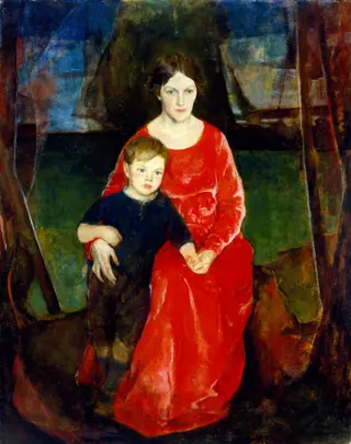 American Motherhood, by Charles Webster Hawthorne, oil, 1922