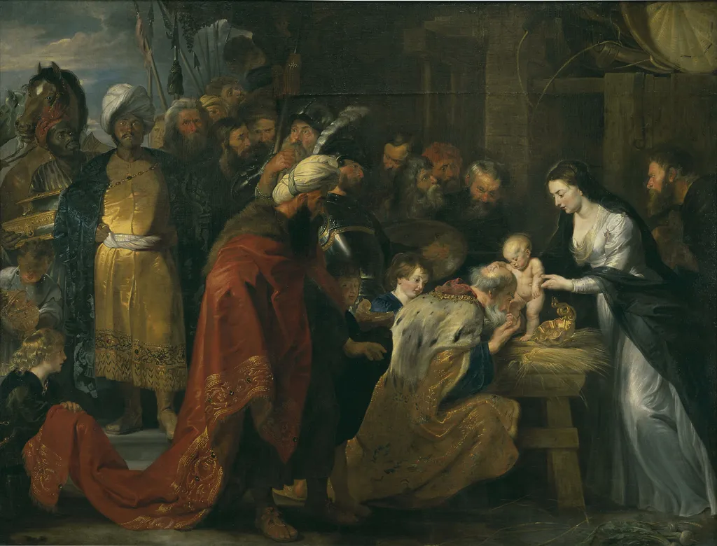 Adoration of the Magi, by Peter Paul Rubens, oil, 1610