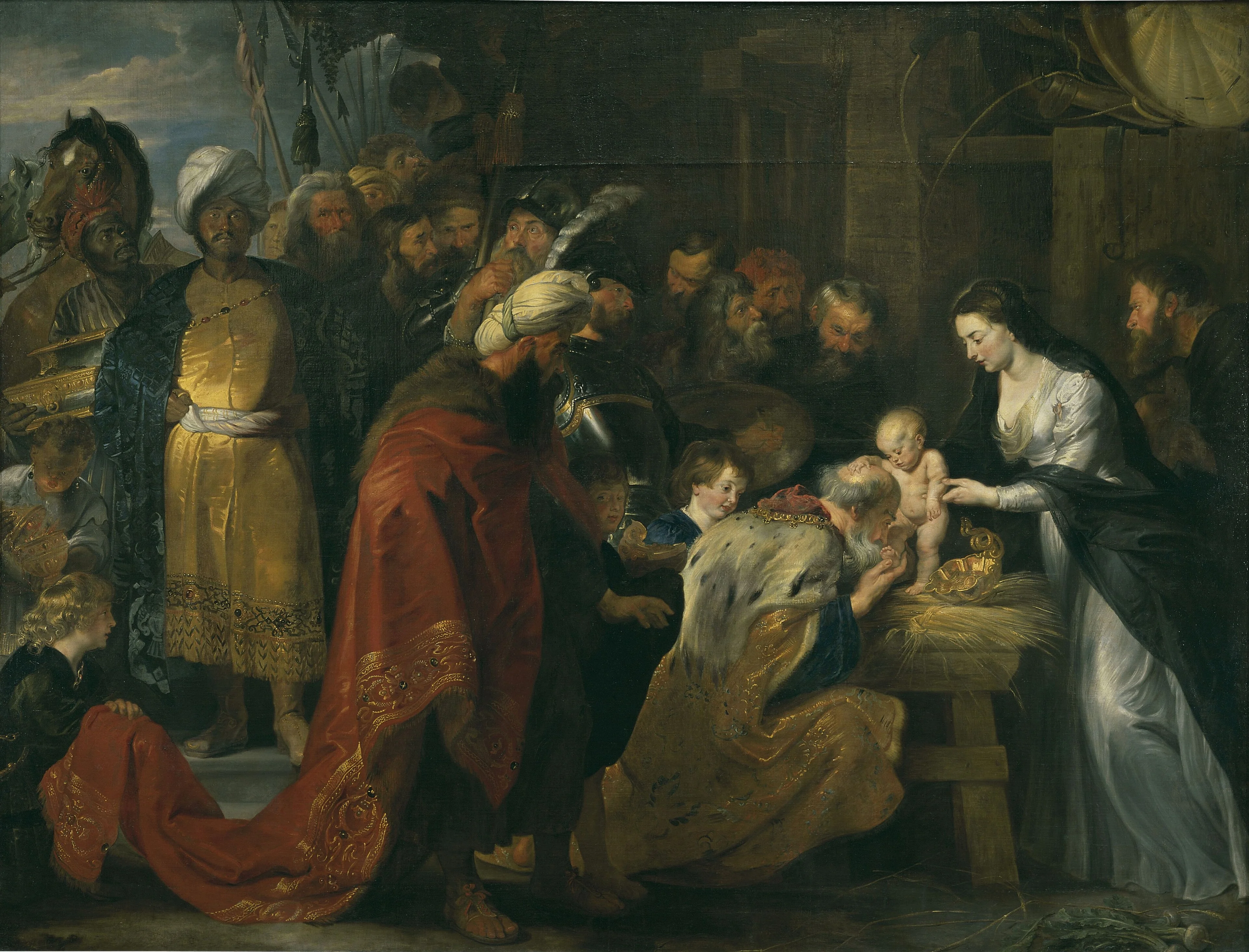 Adoration of the Magi, detail