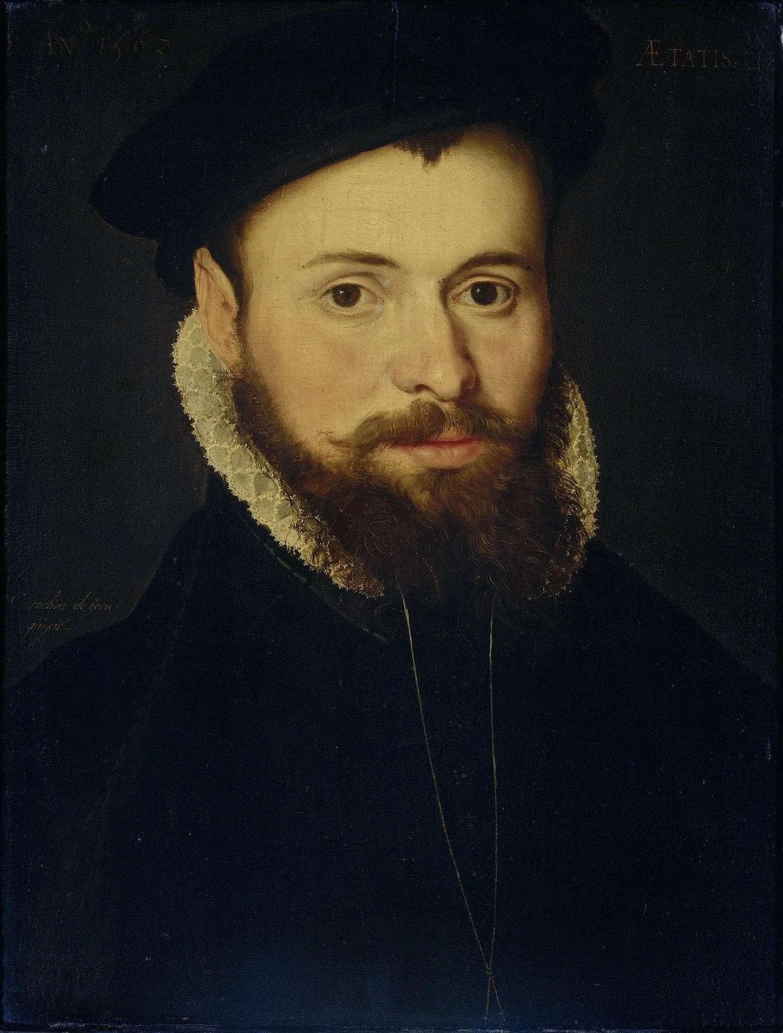 Portrait of a young Man, detail