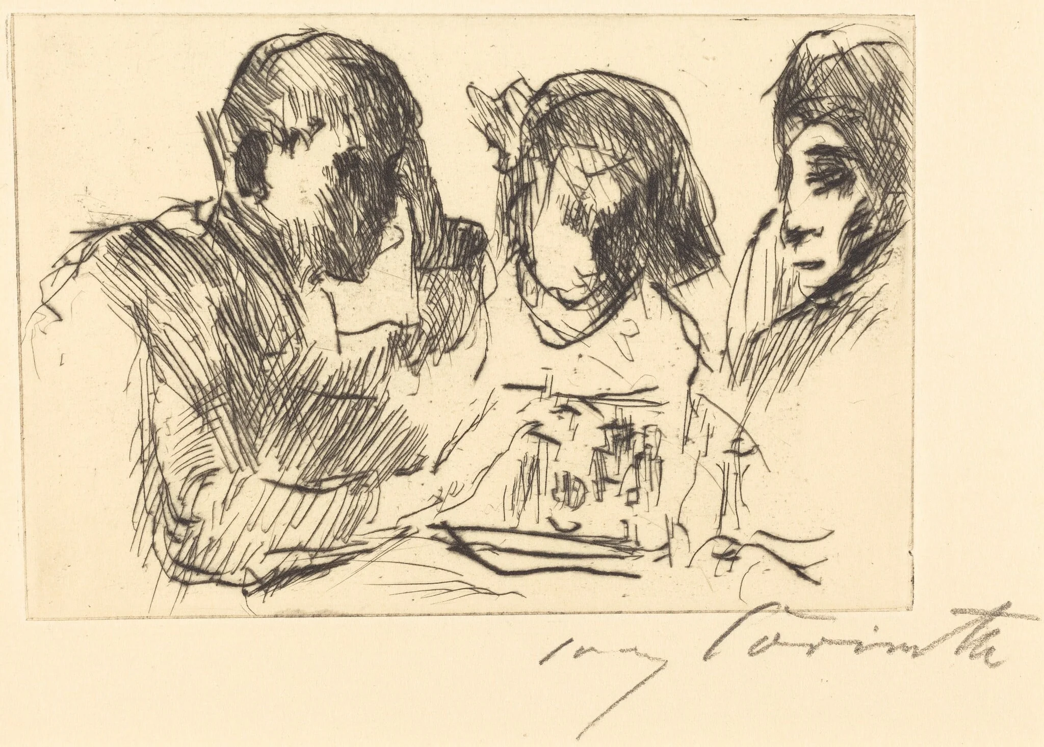 Schachspiel (Chess Players), detail