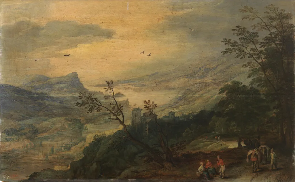 Landscape, by Jan Brueghel, the elder, oil, 1601