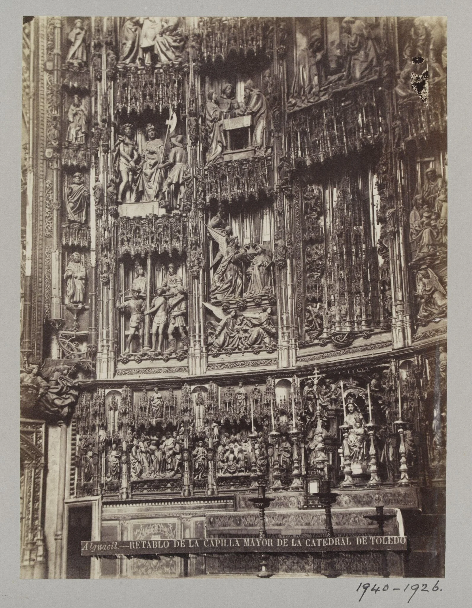 Altarpiece in Toledo Cathedral, Spain, detail