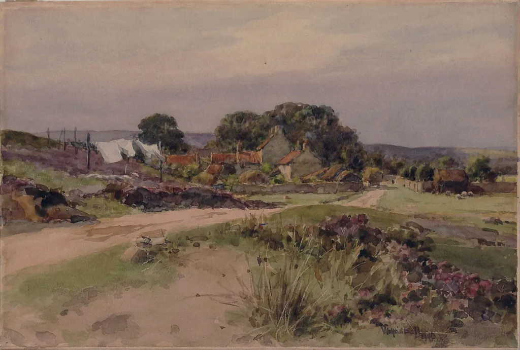 Goathland Village, by Wilfrid Williams Ball, watercolor, 1906