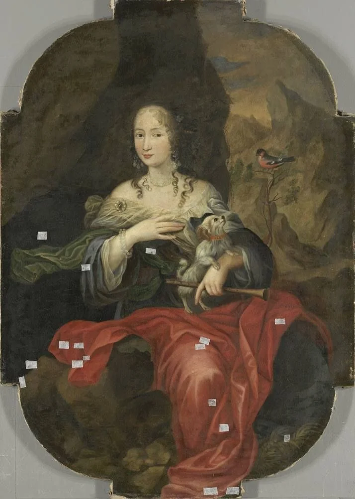 Bildnis einer Hofdame, detail