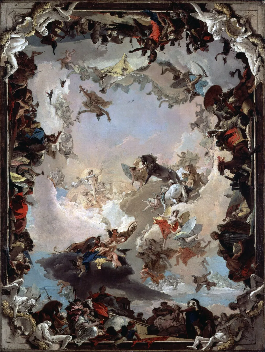 Allegory of the Planets and Continents, by Giovanni Battista Tiepolo, oil, 1752