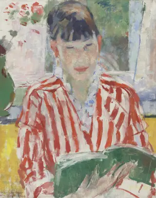 Woman Reading, by Rik Wouters, oil, 1913