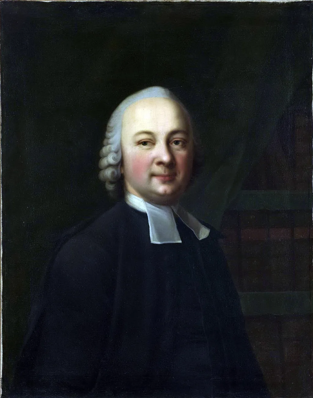 Portrait of Pastor A.F. Byushing, by Vigilius Eriksen, oil, 1750