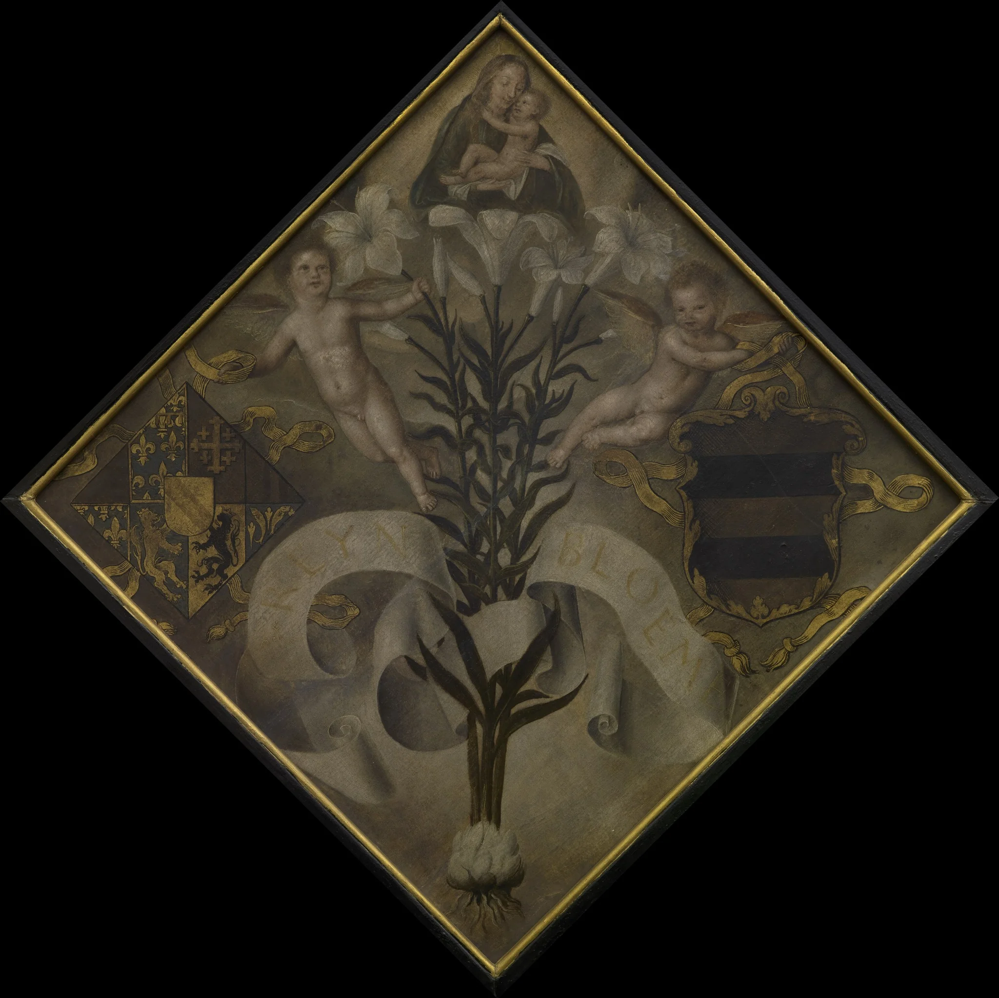 Blazon of the Diest Chamber of Rethoric "De Leliebloem", detail