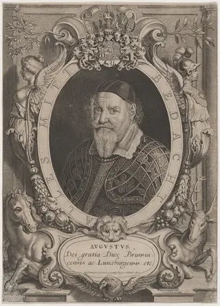 Augustus, Duke of Brunswick, by Conrad Waumans, ink, 1652