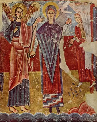 Annunciation, Birth and Crucifixion from Sorpe, by Master of Sorpe, unspecified, 1150