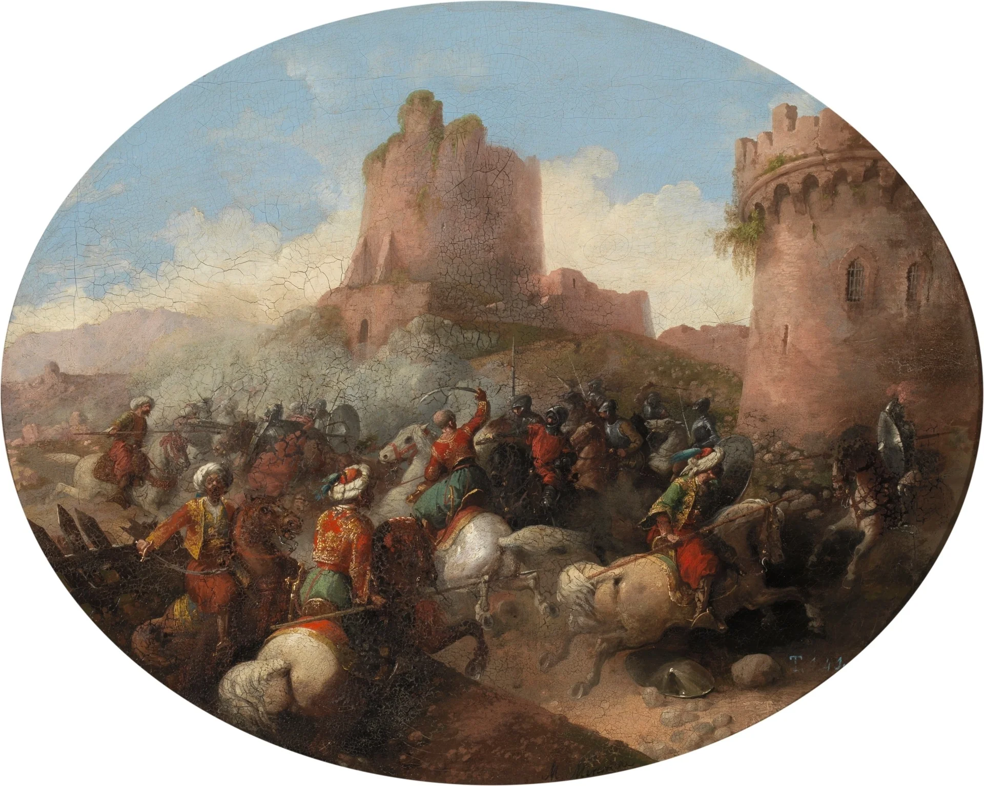 Episodio de una batalla del siglo XIV, detail