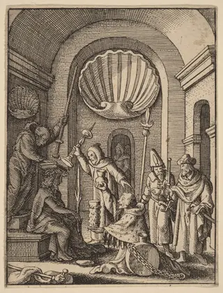 The Mocking, by Wenceslaus Hollar, ink, 1642