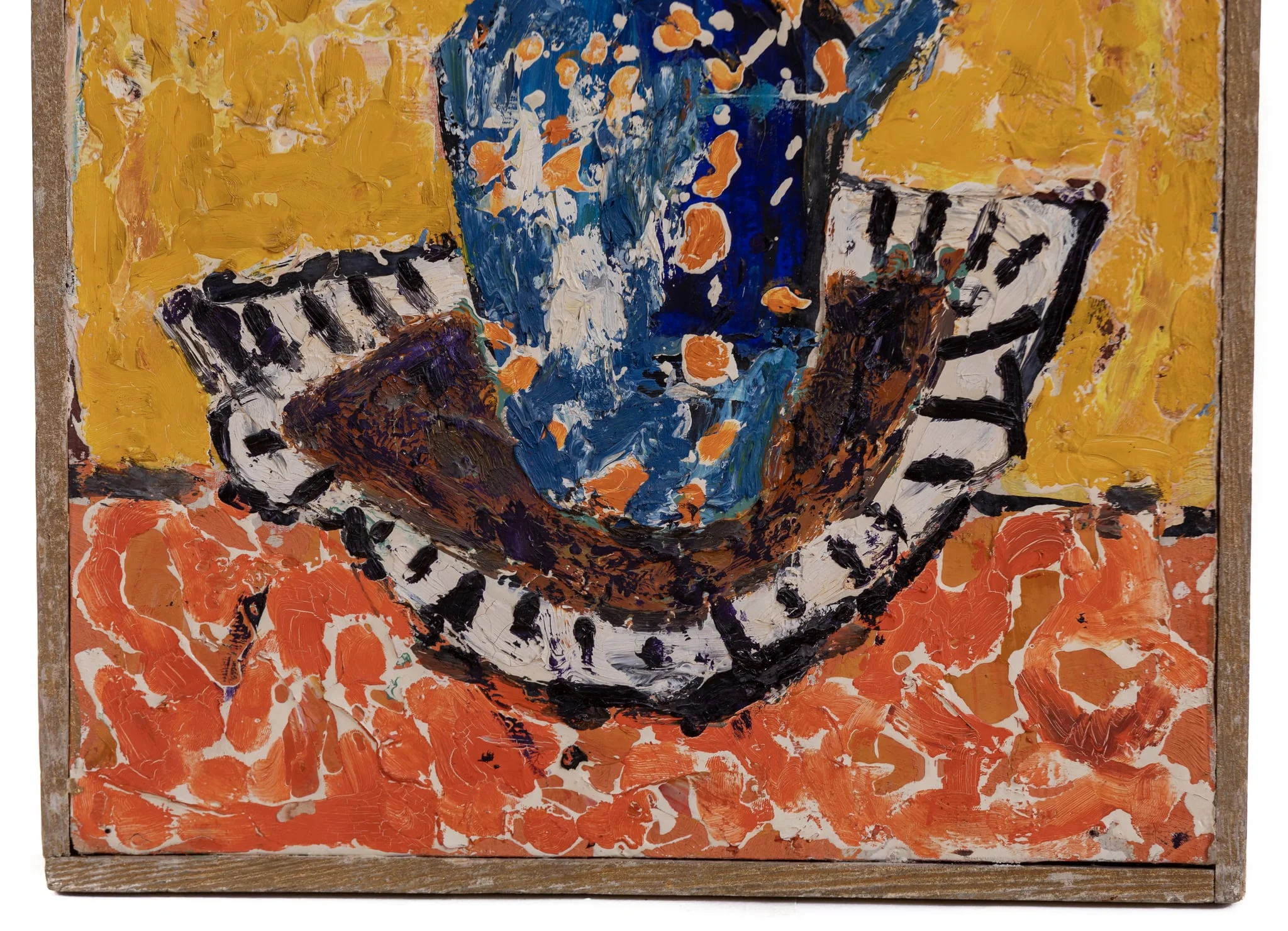 Flori pe fond galben, detail