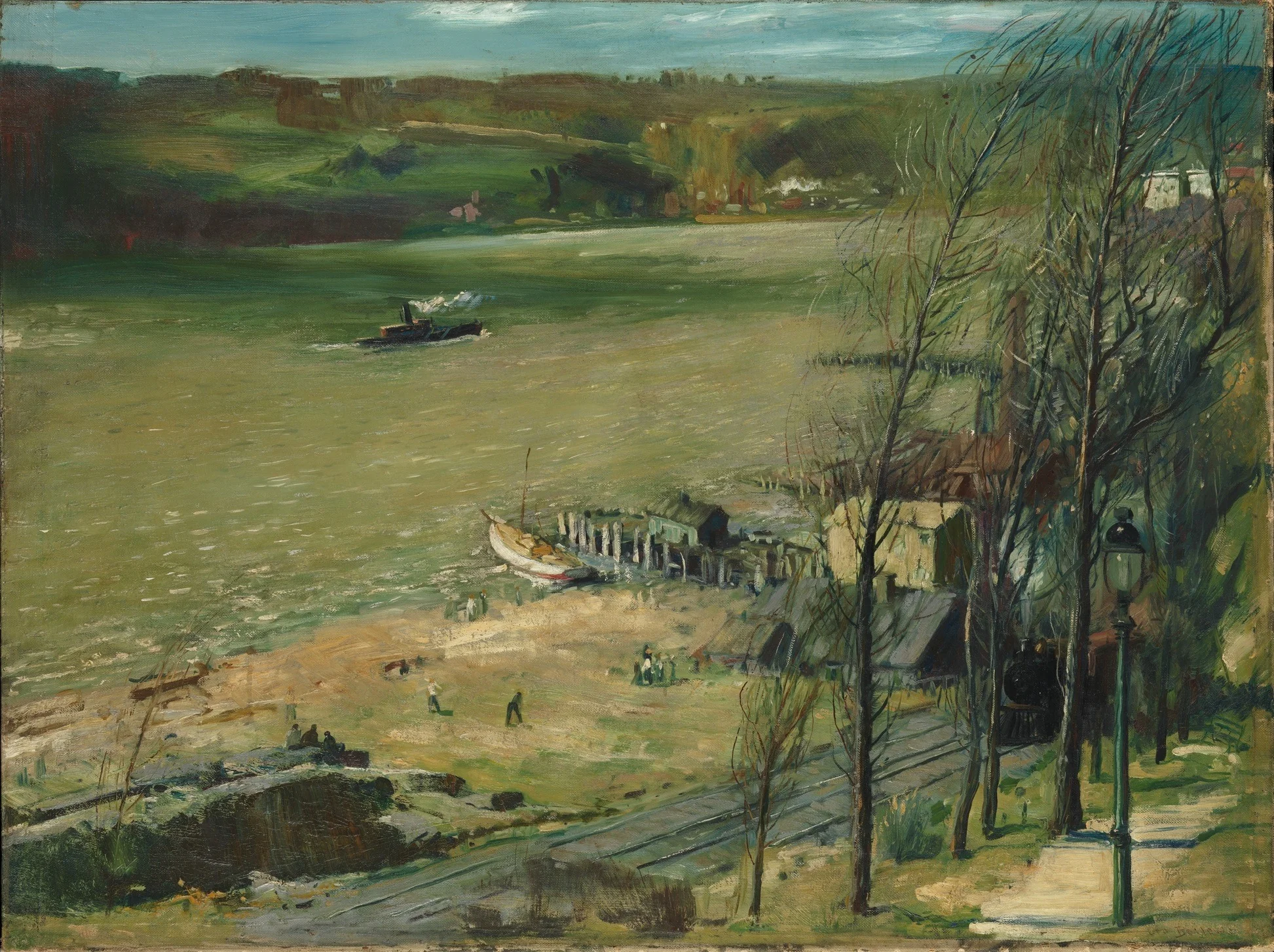 Up the Hudson, detail