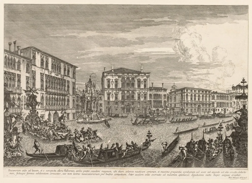 Views of Venice:  The Regatta, by Michele Marieschi, 1741