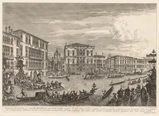 Views of Venice:  The Regatta, by Michele Marieschi, 1741