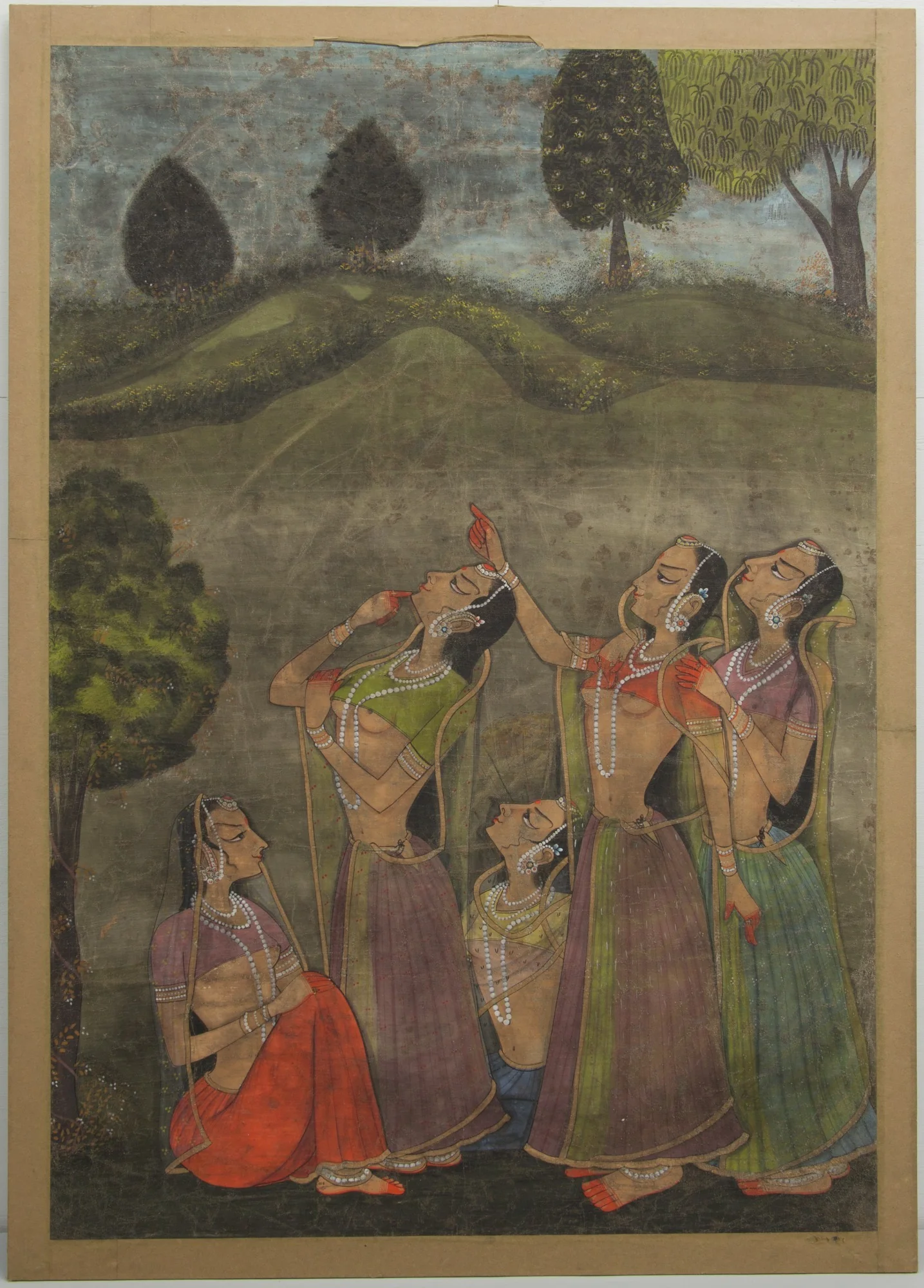 Gopis Seeking Krishna, detail