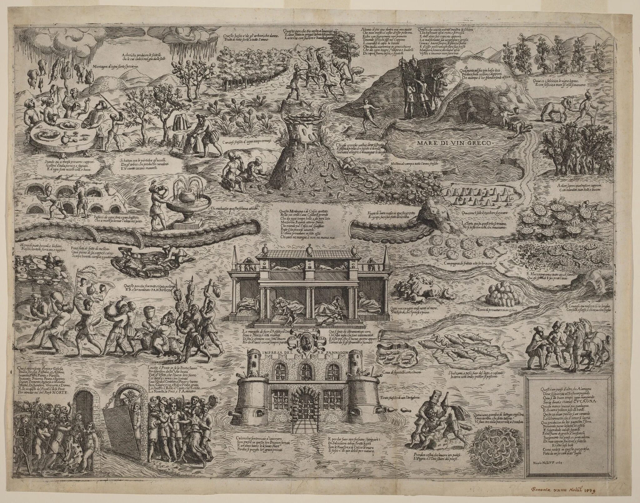 The Land of Cockaigne, detail