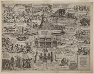 The Land of Cockaigne, by Niccolò Nelli, ink, 1564