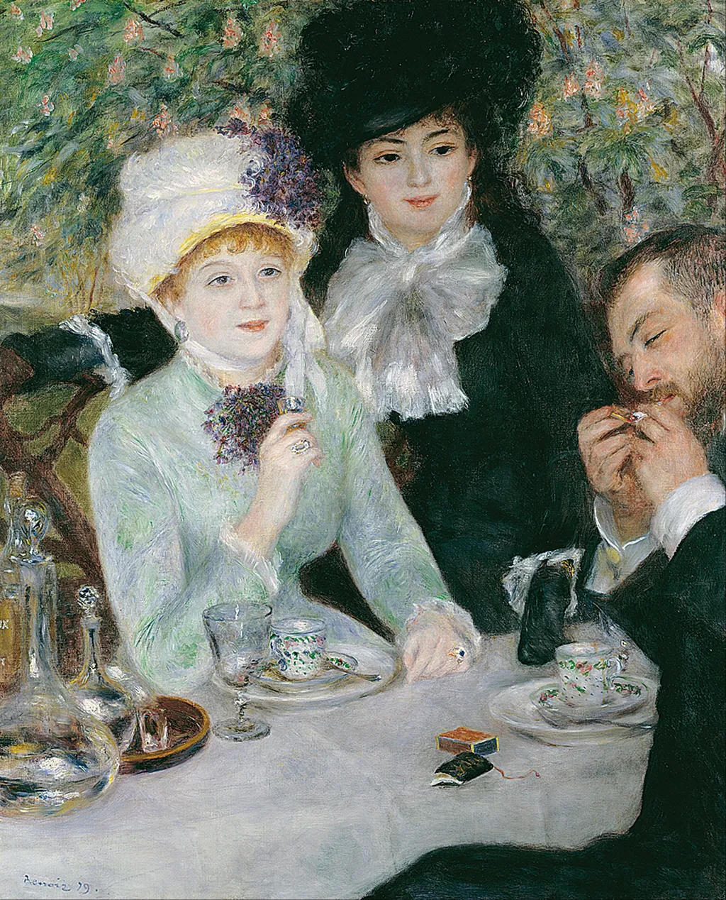 After the Luncheon, by Auguste Renoir, oil, 1890