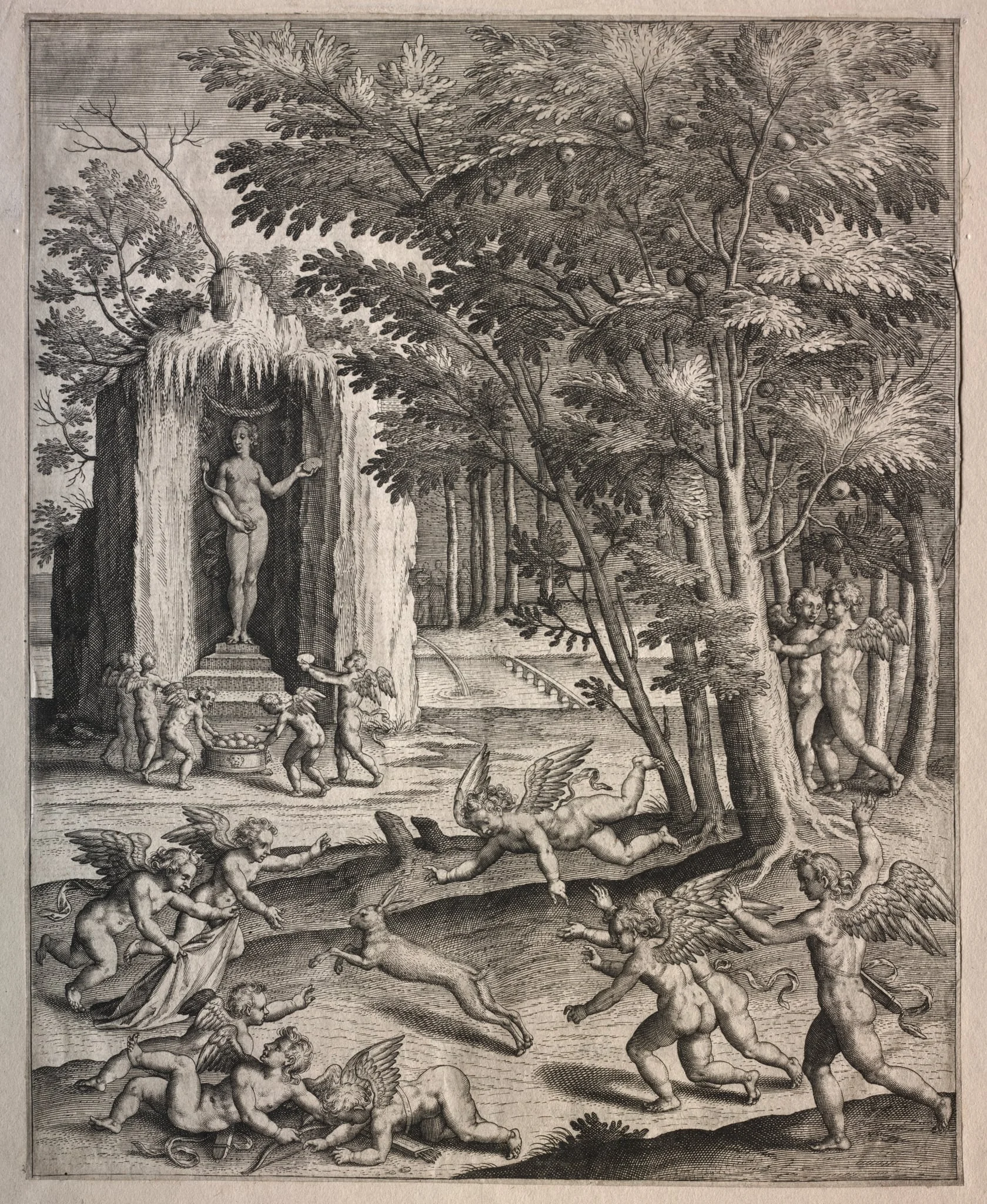 Cupids at Play, detail