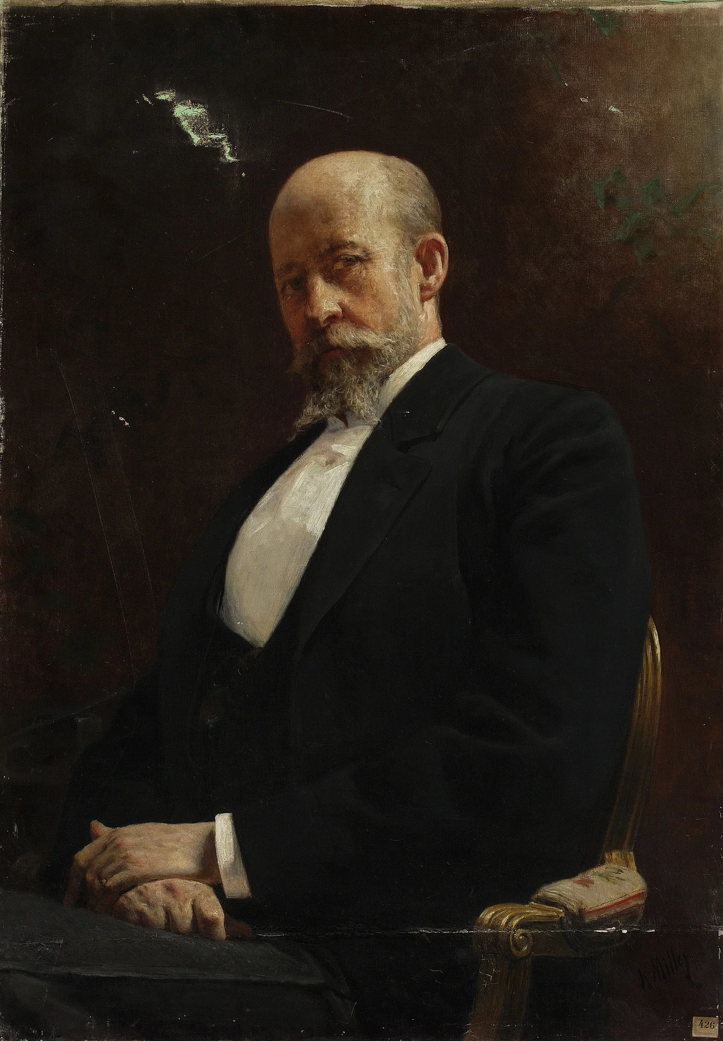 Portrait of Teodor Rygier, sculptor, detail