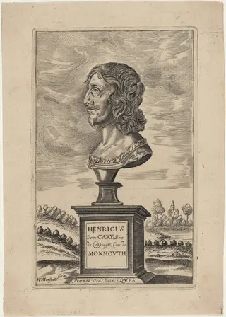 Henry Cary, Earl of Monmouth, by William Marshall, ink, 1649