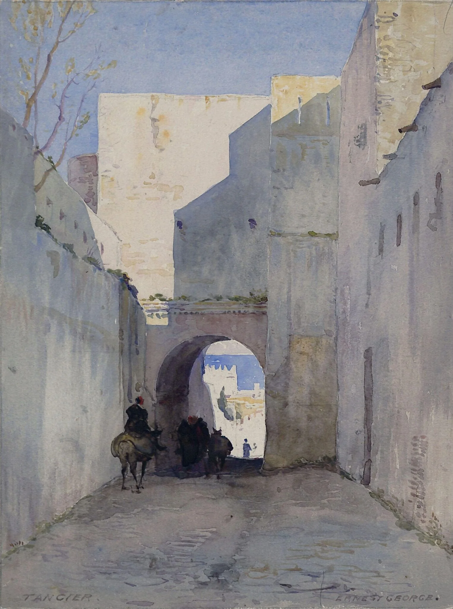A Street at Tangier, detail
