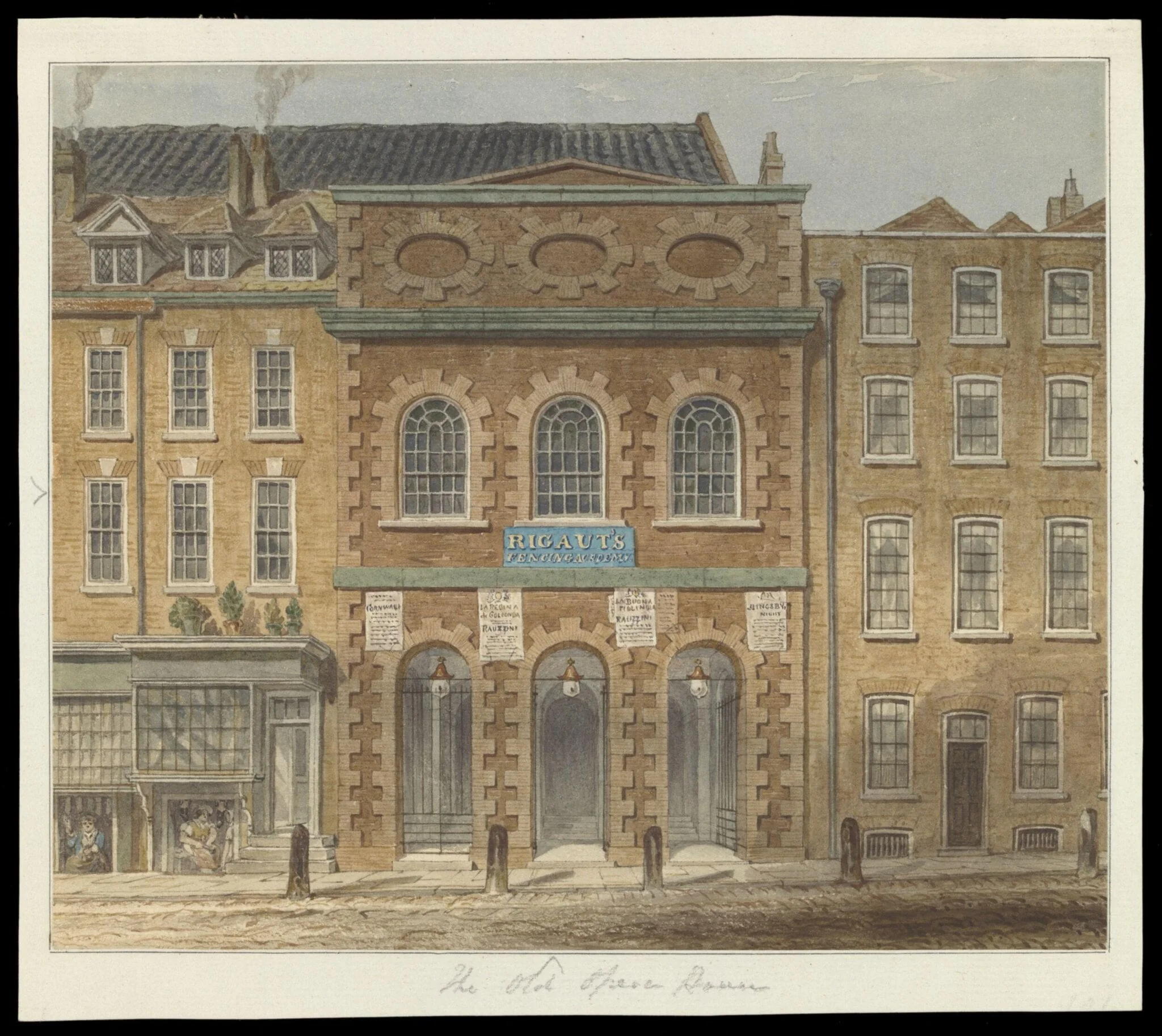 The Italian Opera House, Haymarket, prior to the fire of June 1789, detail