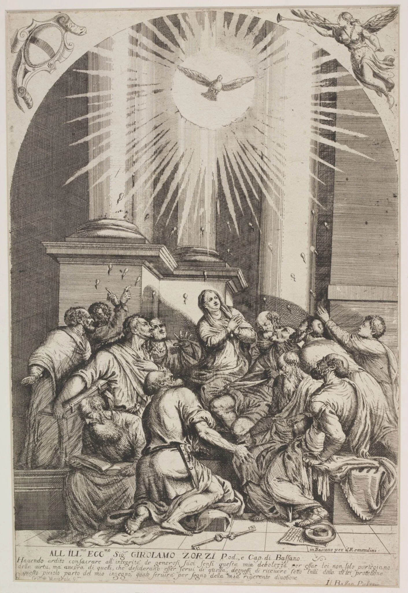 The Descent of the Holy Spirit, detail