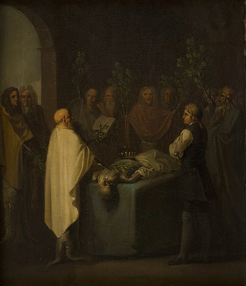 Niels Klim Attends the Sentencing of the Deceased Potuan Prince., detail