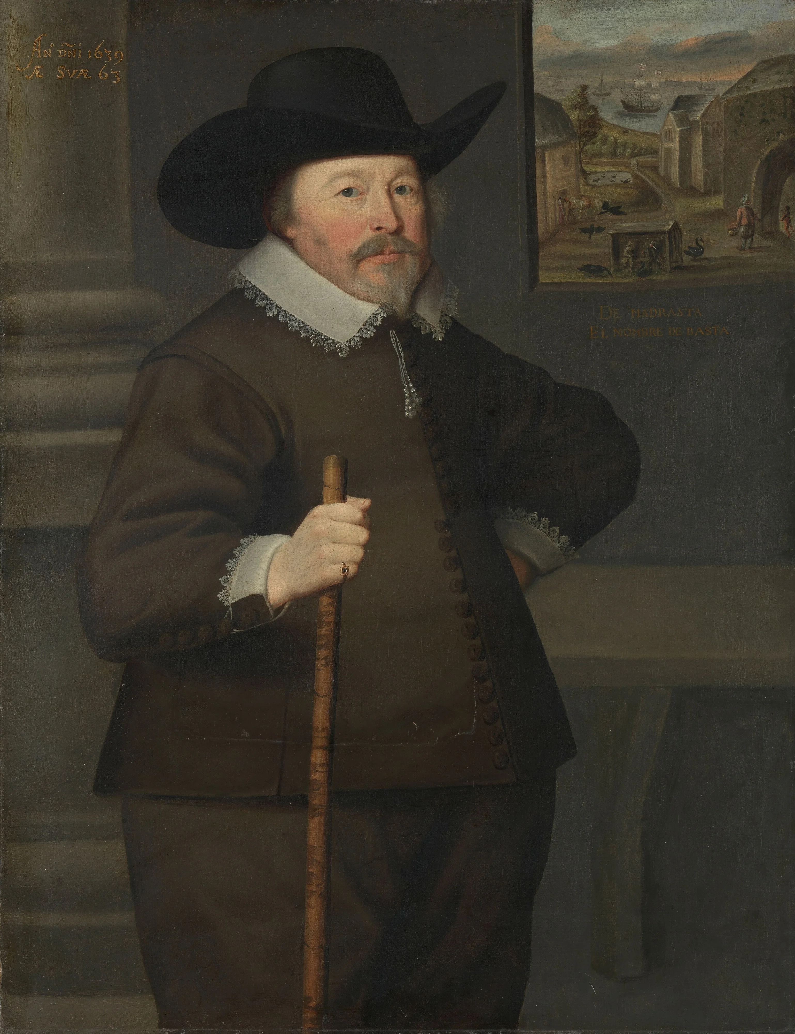 Portrait of a man, detail