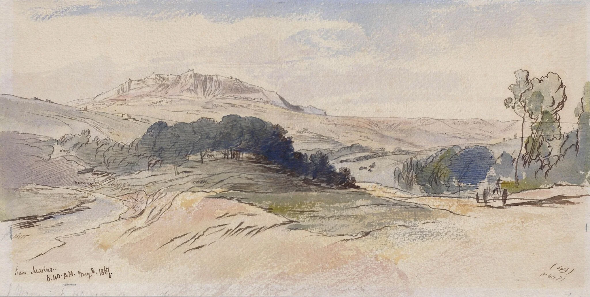 San Marino 6.40 AM. May 8. 1867, detail