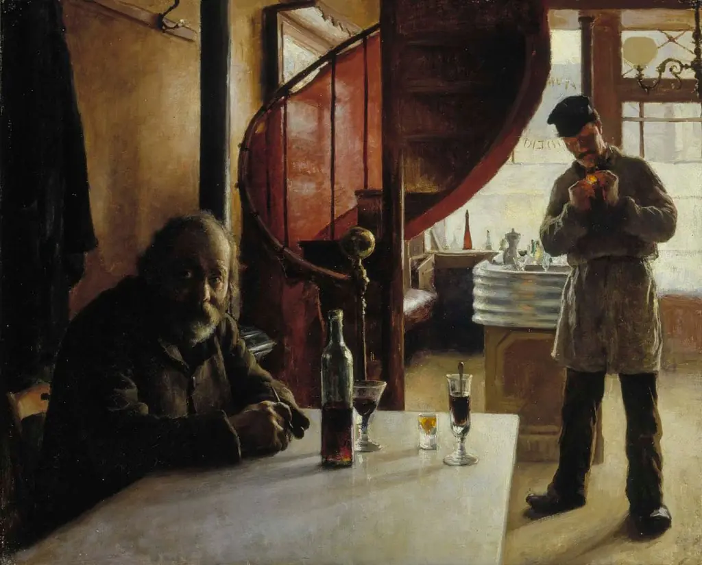 Le Franc, Wine Merchant, Boulevard de Clichy, Paris, by Eero Järnefelt, oil, 1894