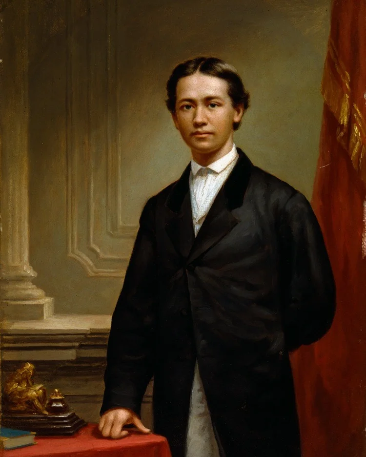 Portrait of Henry Hoolulu Pitman, detail