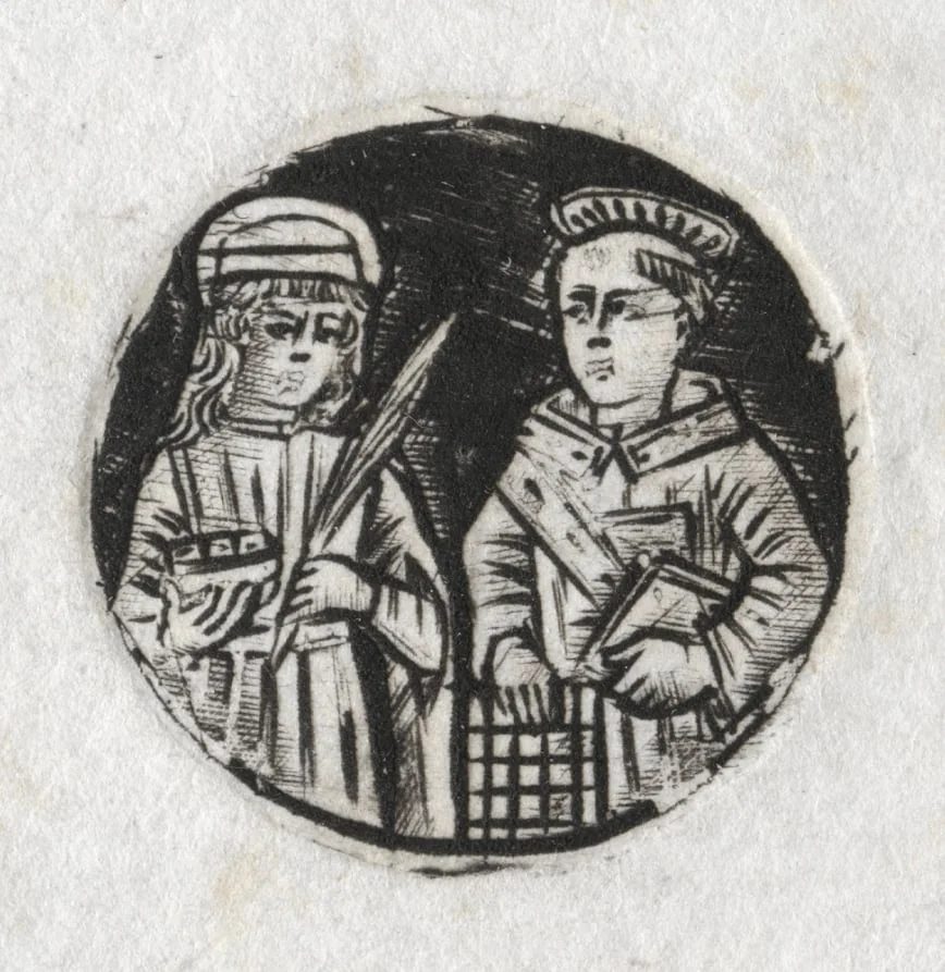 St. Lawrence and St. Lucy, detail