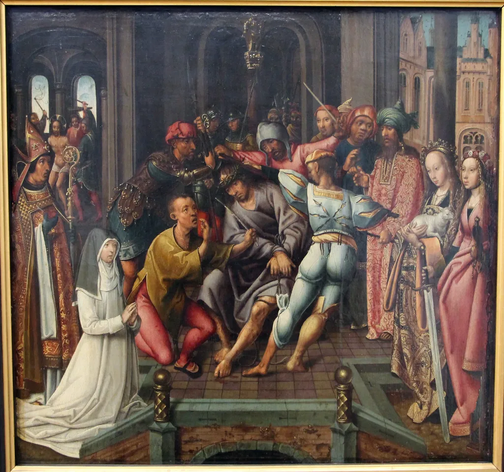 Die Dornenkrönung Christi, by Cornelis Engebrechtsz., paint, 1524