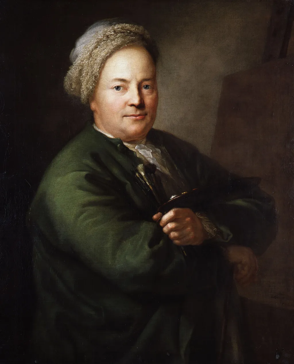 The Painter Christian Wilhelm Ernst Dietrich (1712-1774), by Anton Graff, oil, 1767