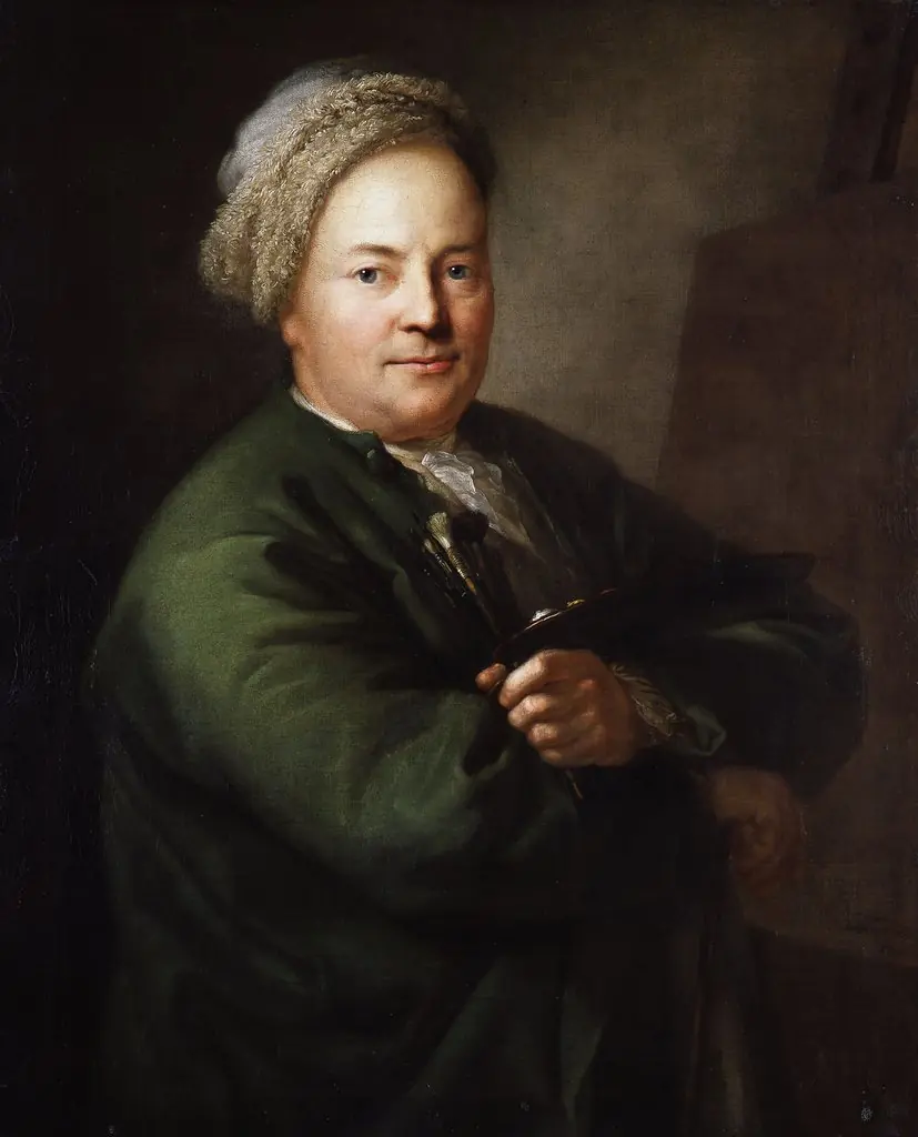The Painter Christian Wilhelm Ernst Dietrich (1712-1774), by Anton Graff, oil, 1767
