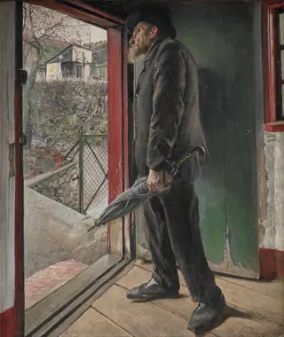 Has it Stopped Raining?, by Laurits Andersen Ring, oil, 1922