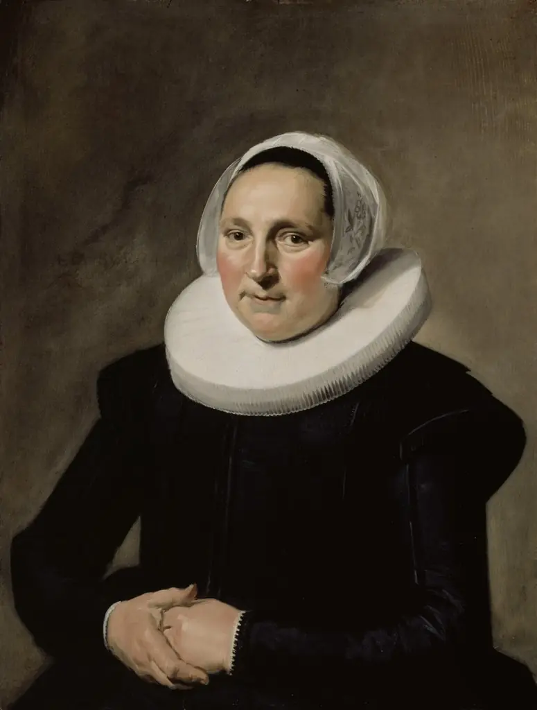 Portrait of a Woman, by Frans Hals, oil, 1634